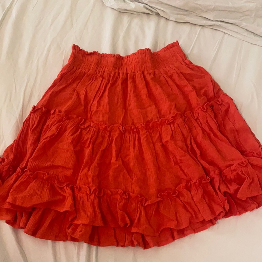 Orange Vestique Skirt